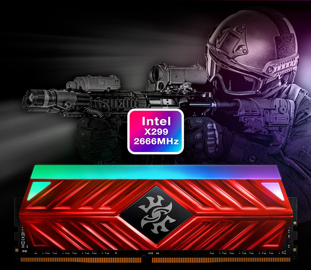 XPG SPECTRIX D41 16GB (2 x 8GB) DDR4 3600 (PC4 28800) Desktop